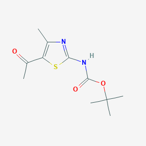 Tert-butyl N-(5-acetyl-4-methyl-1,3-thiazol-2-YL)carbamate