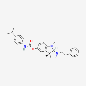 molecular formula C30H35N3O2 B1244764 Phenethylcymserine 