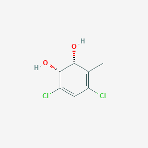 molecular formula C7H8Cl2O2 B1244768 4,6-Dichloro-3-methyl-cis-1,2-dihydroxycyclohexa-3,5-diene 