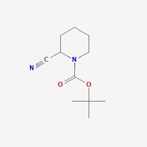 B124477 tert-Butyl 2-cyanopiperidine-1-carboxylate CAS No. 153749-89-4