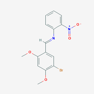 N-[(E)-(5-bromo-2,4-dimethoxyphenyl)methylidene]-2-nitroaniline