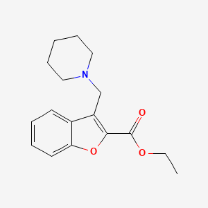 Ethyl 3-(piperidin-1-ylmethyl)-1-benzofuran-2-carboxylate