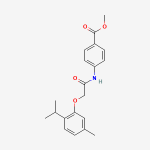 Methyl 4-({[5-methyl-2-(propan-2-yl)phenoxy]acetyl}amino)benzoate