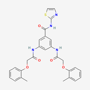 3,5-bis{[(2-methylphenoxy)acetyl]amino}-N-(1,3-thiazol-2-yl)benzamide