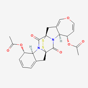 molecular formula C22H20N2O7S2 B1244777 Acetylapoaranotin 