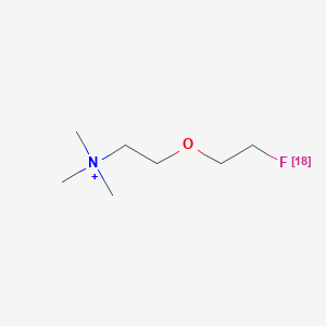 molecular formula C7H17FNO+ B1244778 fluoroethylcholine (18F) 