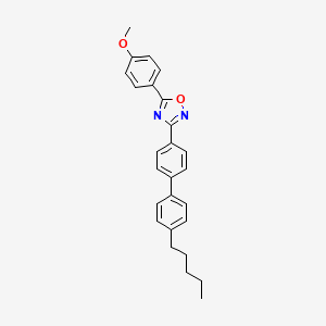 molecular formula C26H26N2O2 B12447792 5-(4-Methoxyphenyl)-3-(4'-pentylbiphenyl-4-yl)-1,2,4-oxadiazole 