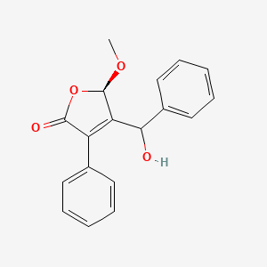 molecular formula C18H16O4 B1244783 gymnoascolide B 