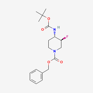 benzyl (3S,4S)-4-[(tert-butoxycarbonyl)amino]-3-fluoropiperidine-1-carboxylate