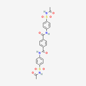 N,N'-bis[4-(acetylsulfamoyl)phenyl]benzene-1,4-dicarboxamide