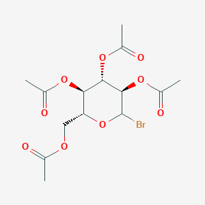 molecular formula C14H19BrO9 B1244788 Tetra-O-acetylglucopyranosyl bromide 