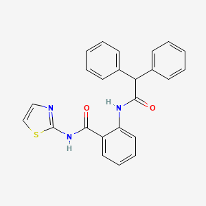 2-[(diphenylacetyl)amino]-N-(1,3-thiazol-2-yl)benzamide