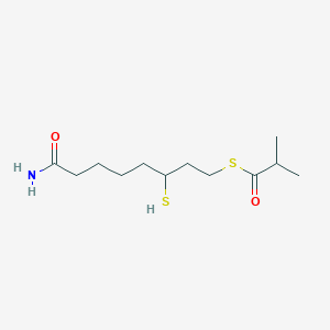molecular formula C12H23NO2S2 B1244792 S-(2-Methylpropionyl)-dihydrolipoamide-E 