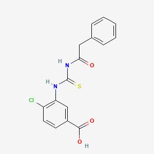 4-Chloro-3-{[(phenylacetyl)carbamothioyl]amino}benzoic acid