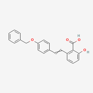 2-[(1E)-2-[4-(benzyloxy)phenyl]ethenyl]-6-hydroxybenzoic acid