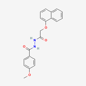 4-methoxy-N'-[(naphthalen-1-yloxy)acetyl]benzohydrazide