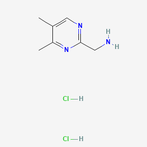 molecular formula C7H13Cl2N3 B12448042 [(4,5-Dimethyl-2-pyrimidinyl)methyl]amine dihydrochloride 