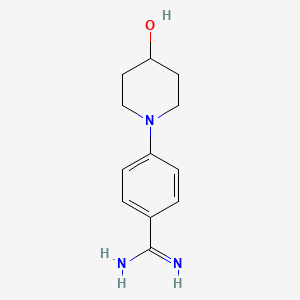 4-(4-Hydroxypiperidin-1-yl)benzimidamide