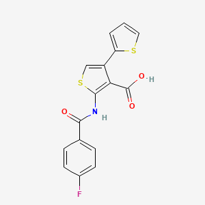 5'-{[(4-Fluorophenyl)carbonyl]amino}-2,3'-bithiophene-4'-carboxylic acid