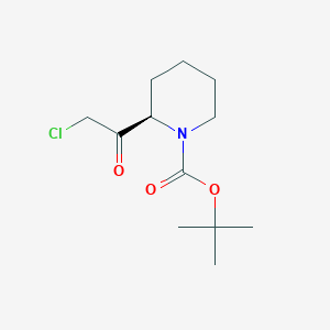 tert-butyl (2R)-2-(2-chloroacetyl)piperidine-1-carboxylate