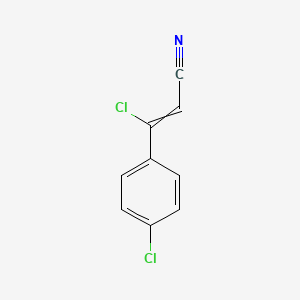 3-Chloro-3-(4-chlorophenyl)prop-2-enenitrile