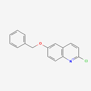 molecular formula C16H12ClNO B1244825 6-(苄氧基)-2-氯喹啉 CAS No. 623144-17-2