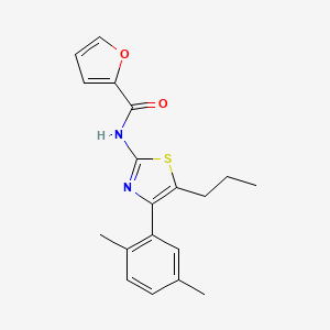 N-[4-(2,5-dimethylphenyl)-5-propyl-1,3-thiazol-2-yl]furan-2-carboxamide