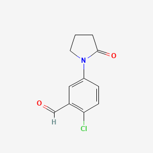 2-Chloro-5-(2-oxopyrrolidin-1-YL)benzaldehyde