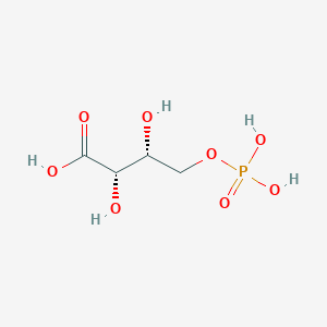 molecular formula C4H9O8P B1244837 4-phospho-D-threonic acid 