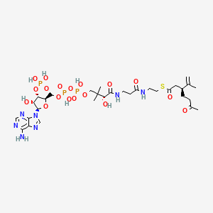 molecular formula C31H50N7O18P3S B1244858 (3S)-3-Isopropenyl-6-oxoheptanoyl-CoA 