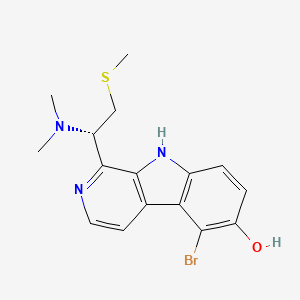 molecular formula C16H18BrN3OS B1244860 14-Methyleudistomin C 