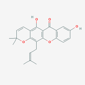 molecular formula C23H22O5 B1244877 brasixanthone B 