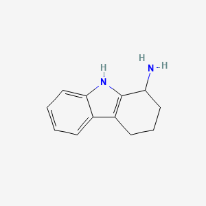 molecular formula C12H14N2 B1244938 2,3,4,9-四氢-1H-咔唑-1-胺 CAS No. 118498-95-6