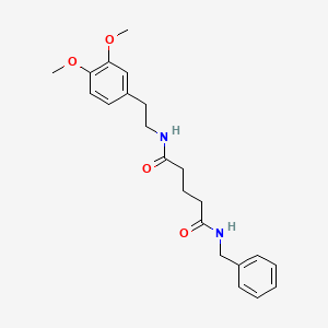 N'-benzyl-N-[2-(3,4-dimethoxyphenyl)ethyl]pentanediamide