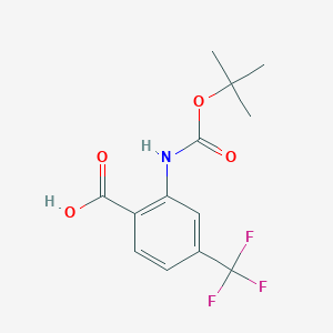 2-(Tert-butoxycarbonylamino)-4-(trifluoromethyl)benzoic acid