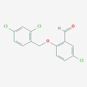 5-Chloro-2-[(2,4-dichlorophenyl)methoxy]benzaldehyde