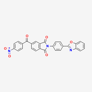 2-[4-(1,3-Benzoxazol-2-yl)phenyl]-5-(4-nitrobenzoyl)isoindole-1,3-dione