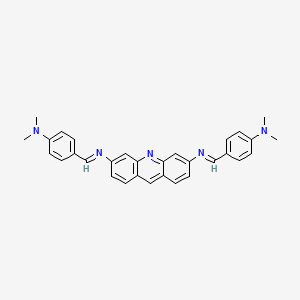 N,N'-bis{(E)-[4-(dimethylamino)phenyl]methylidene}acridine-3,6-diamine