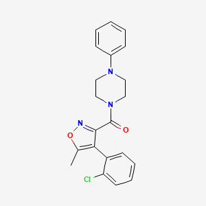 [4-(2-Chlorophenyl)-5-methyl-1,2-oxazol-3-yl](4-phenylpiperazin-1-yl)methanone