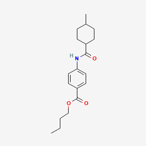 Butyl 4-{[(4-methylcyclohexyl)carbonyl]amino}benzoate