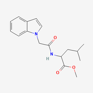 methyl N-(1H-indol-1-ylacetyl)leucinate