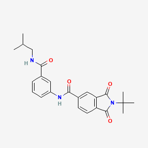 2-tert-butyl-N-{3-[(2-methylpropyl)carbamoyl]phenyl}-1,3-dioxo-2,3-dihydro-1H-isoindole-5-carboxamide