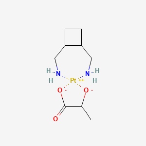 Platinum, (1,2-cyclobutanedimethanamine-N,N')[2-hydroxypropanoato(2-)-O1,O2]-, [SP-4-3-(S),(trans)]-