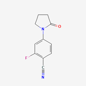 2-Fluoro-4-(2-oxopyrrolidin-1-YL)benzonitrile