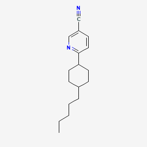 molecular formula C17H24N2 B12449674 6-(4-Pentylcyclohexyl)pyridine-3-carbonitrile 