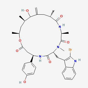 molecular formula C36H45BrN4O7 B1244968 jaspamide C 