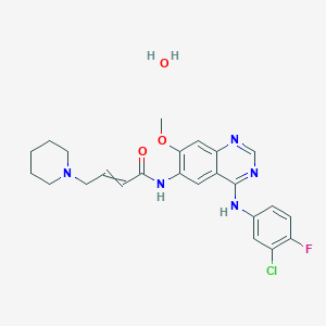 (2E)-N-[4-[(3-Chloro-4-fluorophenyl)amino]-7-methoxy-6-quinazolinyl]-4-(1-piperidinyl)-2-butenamide hydrate