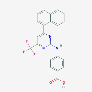 4-[6-(1-Naphthyl)-4-(trifluoromethyl)pyrimidin-2-yl]aminobenzoic acid