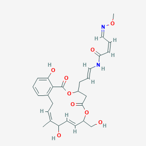 molecular formula C27H32N2O9 B1244973 Lobatamide D 