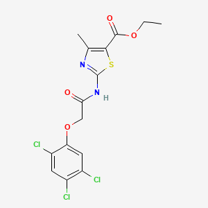 Ethyl 4-methyl-2-{[(2,4,5-trichlorophenoxy)acetyl]amino}-1,3-thiazole-5-carboxylate